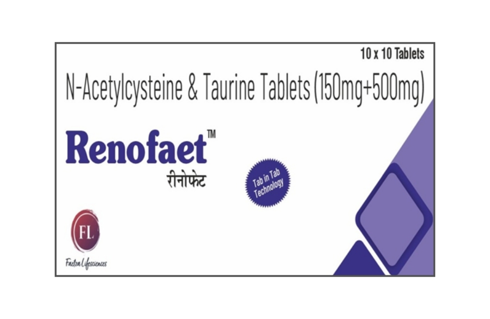 RenoFAET RenoFAET Tablet is a combination medicine used in the treatment of chronic kidney disease.