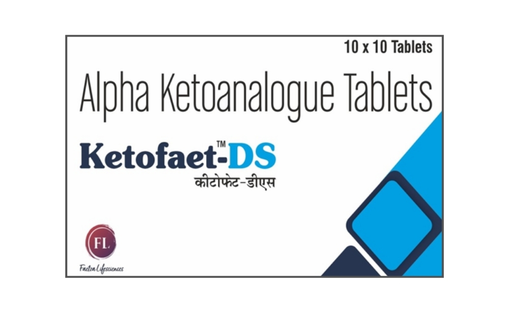 KETOFAET-DS KETOFAET-DS Tablet is a nutritional supplement used in the treatment of chronic kidney disease.