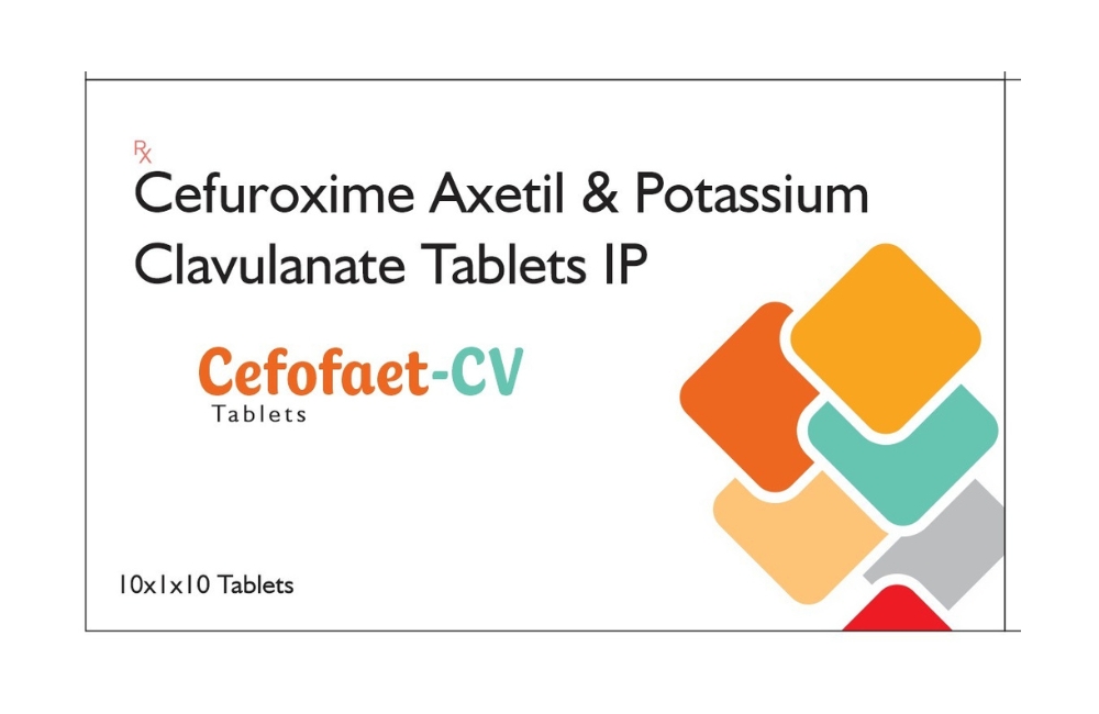 CEFOFAET-CV Cefuroxime+Clavulanic Acid is used in the treatment of bacterial infections.