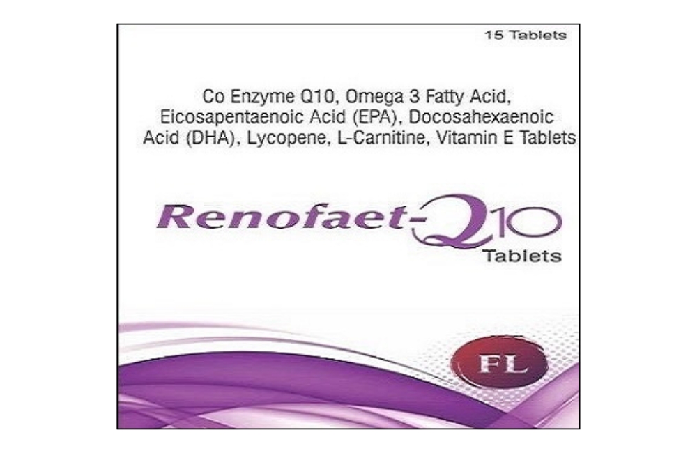 RENOFAET-Q10 Coenzyme Q10+Levo- carnitine Acid is used for nutritional deficiencies.